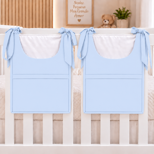 Porta Fraldas ou Porta Treco de Varal Azul Bebê