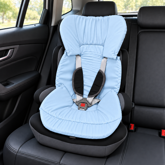 Capa Colchonete para Cadeira de Carro Dupla Face Azul Bebê