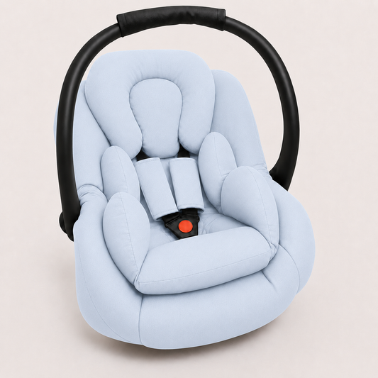 Kit para Bebê Conforto 3 Peças Dupla Face Azul Bebê