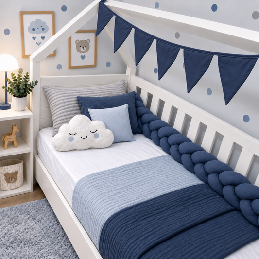 Bandeirinhas Decorativas 2,10m Azul Marinho