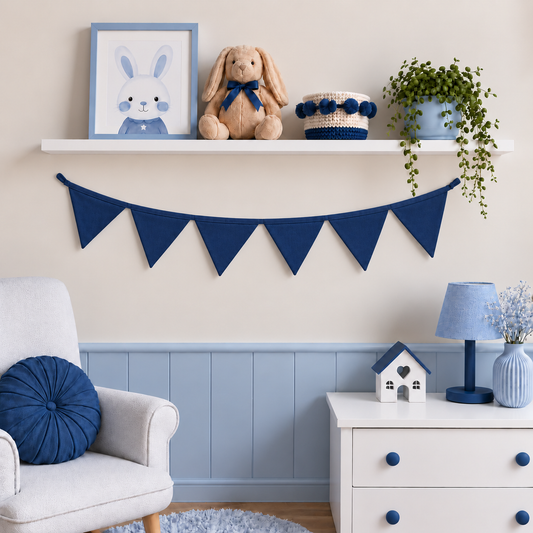 Bandeirinhas Decorativas 1,50m Azul Marinho