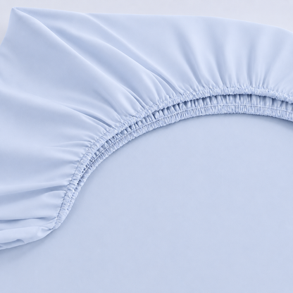 Lençol Estampado para Mini Berço 100% Algodão Azul Bebê