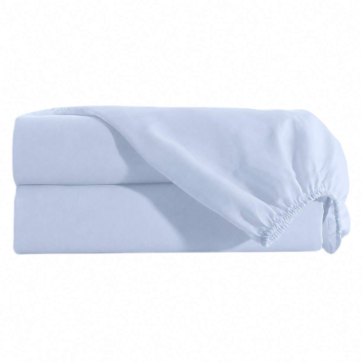 Lençol Estampado para Mini Berço 100% Algodão Azul Bebê