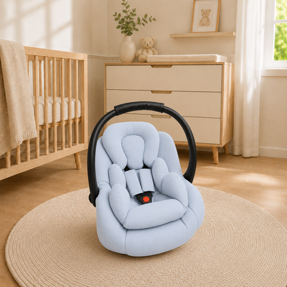 Kit para Bebê Conforto 3 Peças Dupla Face Azul Bebê