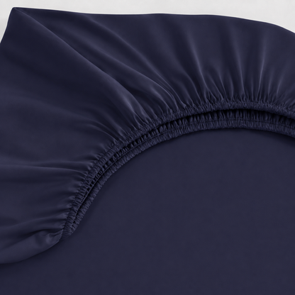 Lençol Estampado para Mini Berço 100% Algodão Azul Marinho