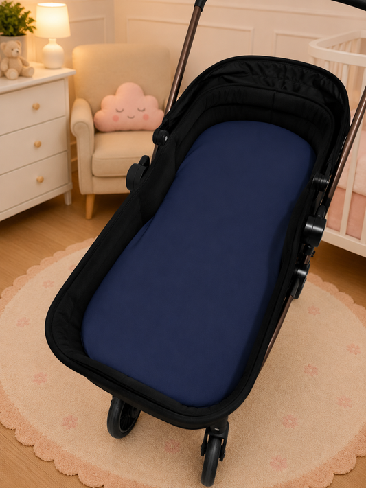 Colchão para Carrinho Moisés Premium 5cm Marinho