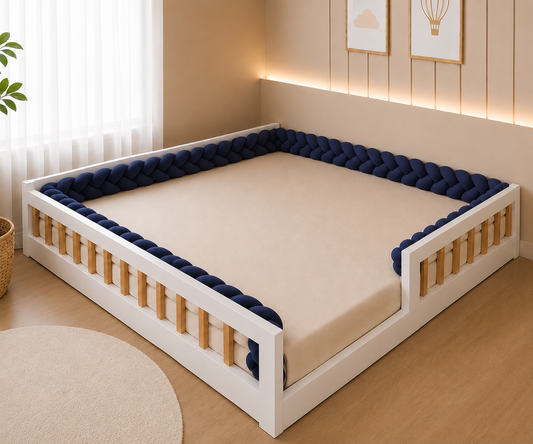 Trança Protetora 6,5 Metros Cama Casal Azul Marinho