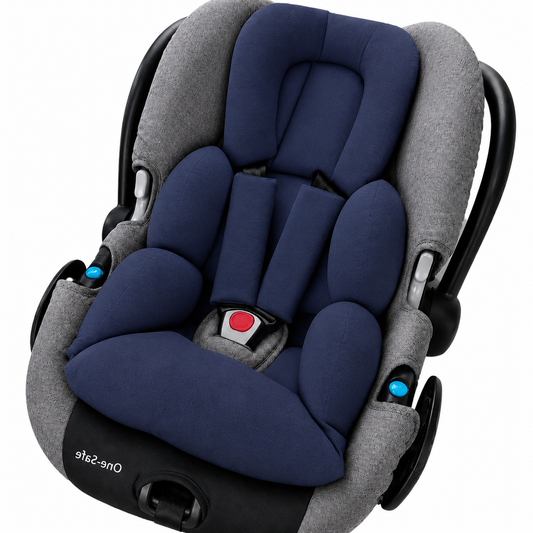 Colchonete para Bebê Conforto Dupla Face Marinho