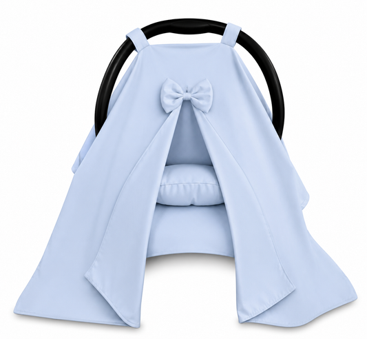 Capota para Bebê Conforto Tenda Dupla Face Azul Bebê