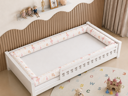 Kit Rolinhos 4 Peças para Cama Solteiro Bailarina