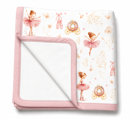 Manta Flanelada Soft Premium Dupla 90 x 70 cm Bailarina