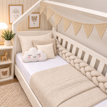 Bandeirinhas Decorativas 2,10m Bege