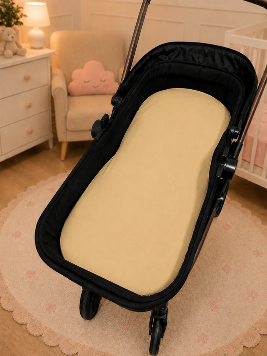 Colchão para Carrinho Moisés Premium 5cm Bege
