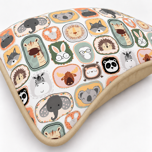 Almofada Decorativa 30cm x 30cm Bichos c/ Bege