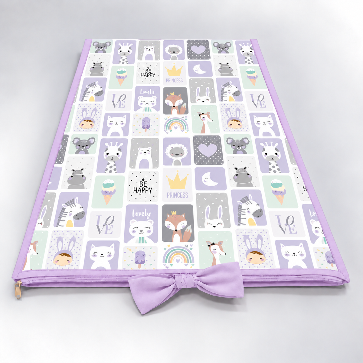 Trocador de Cômoda 70x45x3cm Bichos Lilás