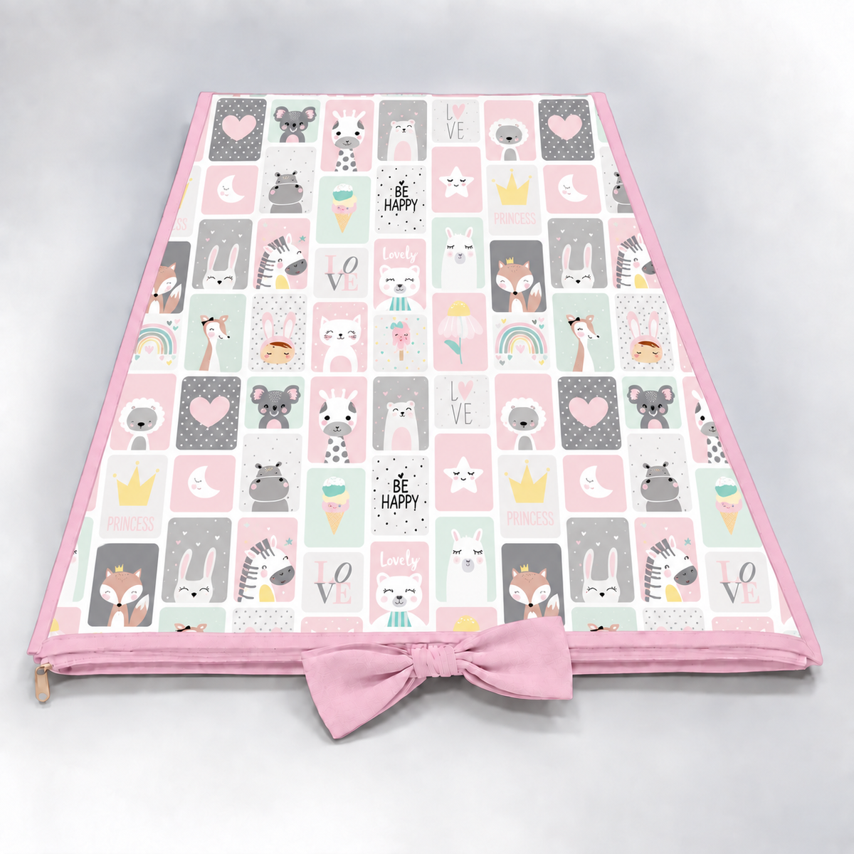 Trocador de Cômoda 70x45x3cm Bichos Rosa
