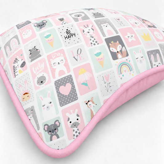 Almofada Decorativa 30cm x 30cm Bichos Rosa