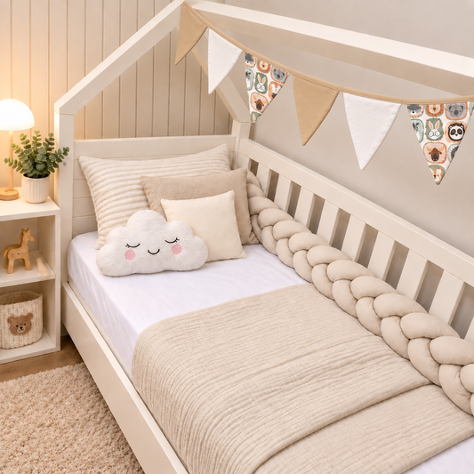 Bandeirinhas Decorativas 2,10m Bichos c/ Bege