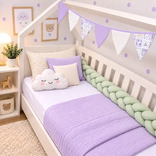 Bandeirinhas Decorativas 2,10m Bichos Lilás