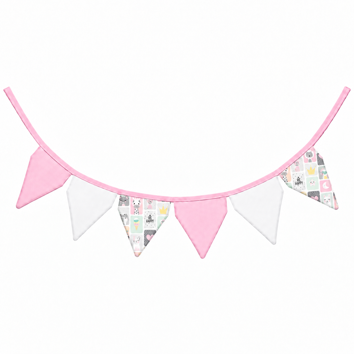 Bandeirinhas Decorativas 1,50m Bichos Rosa