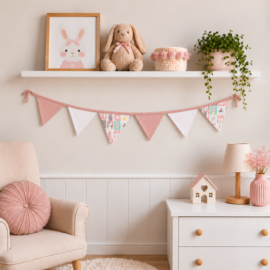 Bandeirinhas Decorativas 1,50m Bichos Rosê