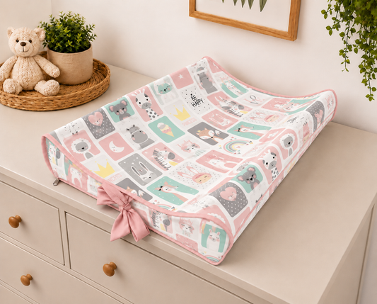 Trocador de Cômoda Americano Bichos Rosê