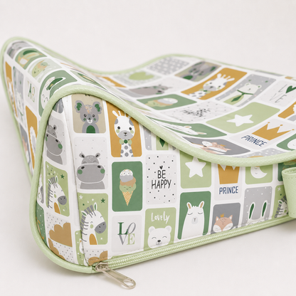 Trocador de Cômoda Americano Bichos Verde c/ Verde