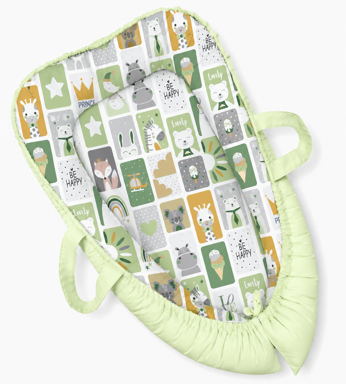 Ninho Redutor Dupla Face Premium Bichos Verde Verso Verde