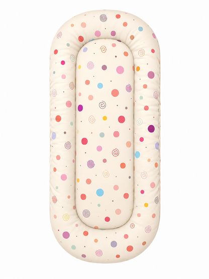 Fronha para Ninho Casulinho Premium para Carrinho Moisés Universal Bolas Menina