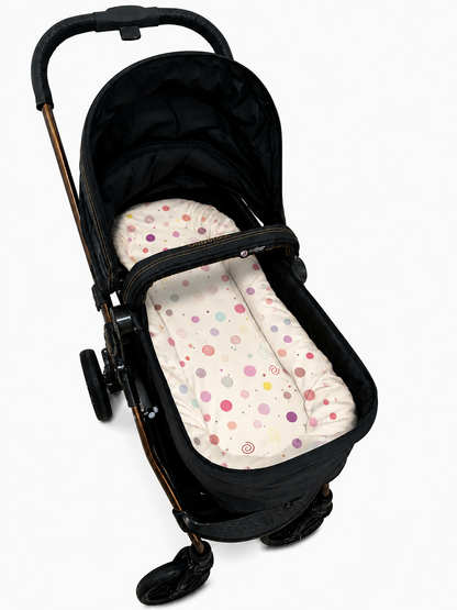 Fronha para Ninho Casulinho Premium para Carrinho Moisés Universal Bolas Menina