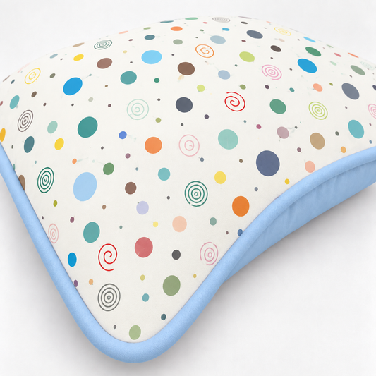 Almofada Decorativa 30cm x 30cm Bolas Menino c/ Azul Bebê