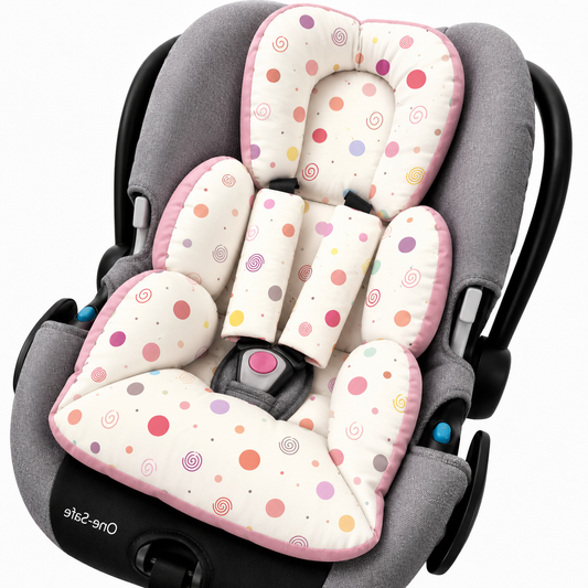 Colchonete para Bebê Conforto Dupla Face Bolas Menina
