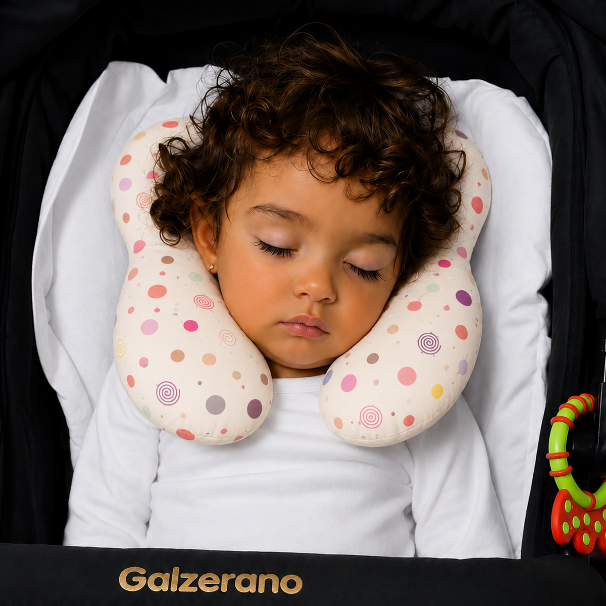 Protetor de Pescoço para Bebê Bolas Menina