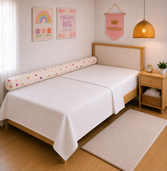 Rolinho Lateral para Cama Solteiro e Casal Bolas Menina