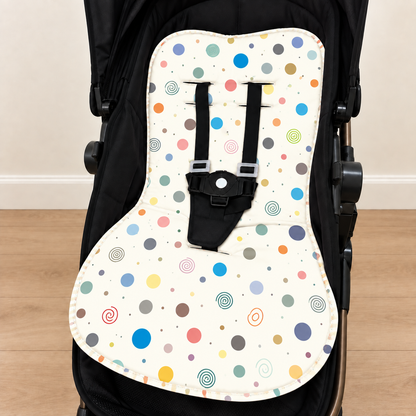 Capa para Carrinho de Bebê Universal Bolas Menino c/ Azul Marinho