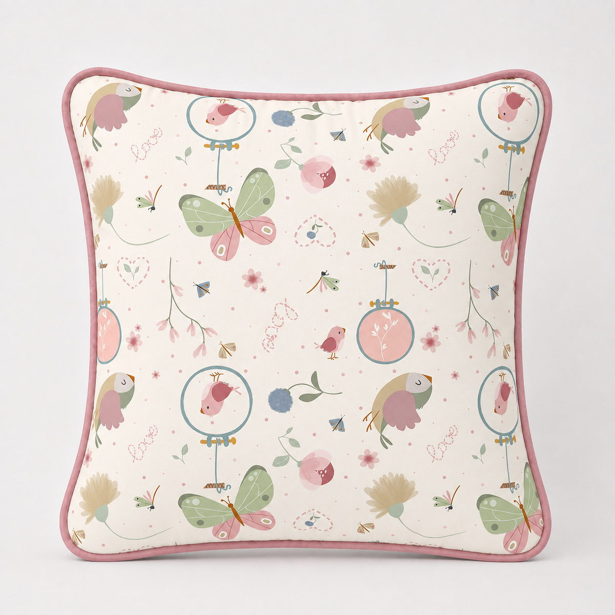 Almofada Decorativa 30cm x 30cm Borboletas
