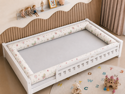Kit Rolinhos 4 Peças para Cama Casal Borboletas