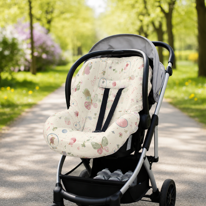 Capa para Bebê Conforto Universal Borboletas