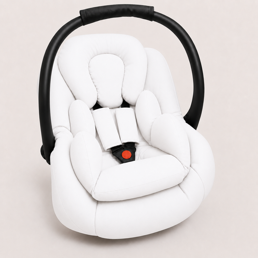 Kit para Bebê Conforto 3 Peças Dupla Face Branco