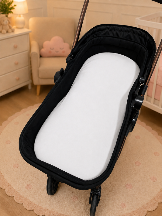 Colchão para Carrinho Moisés Premium 5cm Branco