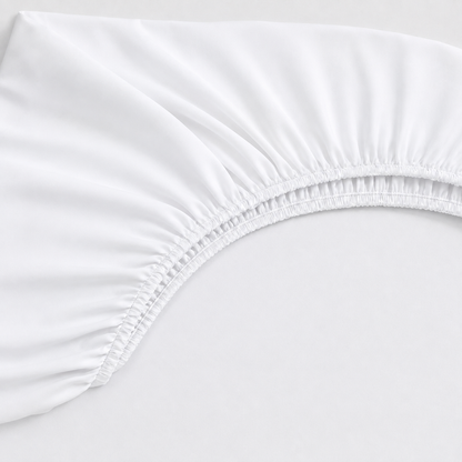 Lençol Estampado para Mini Berço 100% Algodão Branco