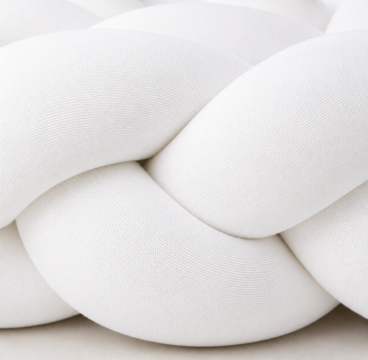 Trança Protetora Lateral Solteiro & Cama Casal 1,90 Metros Branco