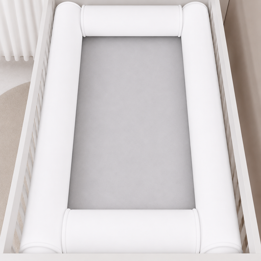 Kit Rolinhos para Berço Americano 4 Peças Branco