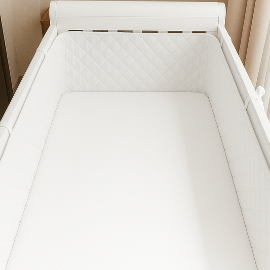 Protetor de Grade Total 360° para Berço Americano Branco
