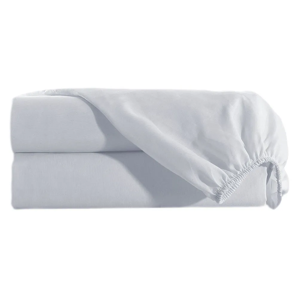 Lençol Estampado para Mini Berço 100% Algodão Branco