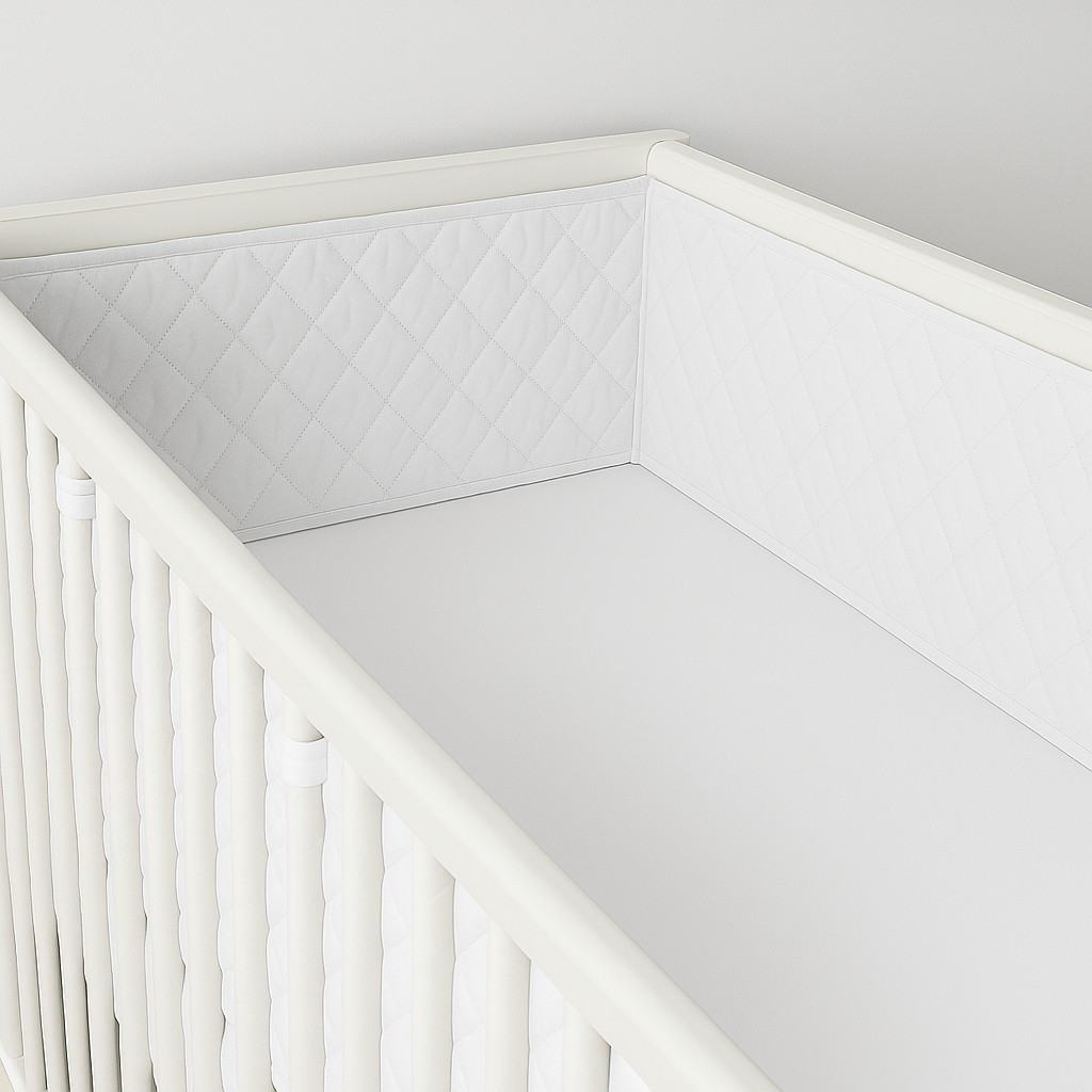 Protetor de Grade Total 360° para Berço Americano Branco