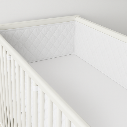 Protetor de Grade Total 360° para Berço Americano Branco