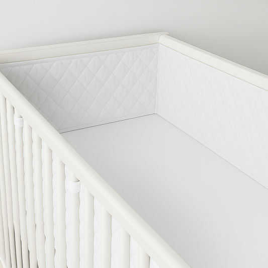 Protetor de Grade Total 360° para Berço Americano Branco