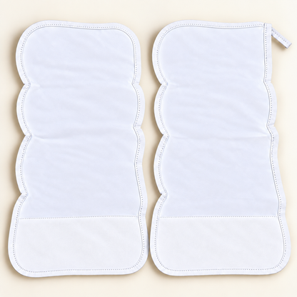 Toalha de Ombro Malha Dupla Penteada Branco