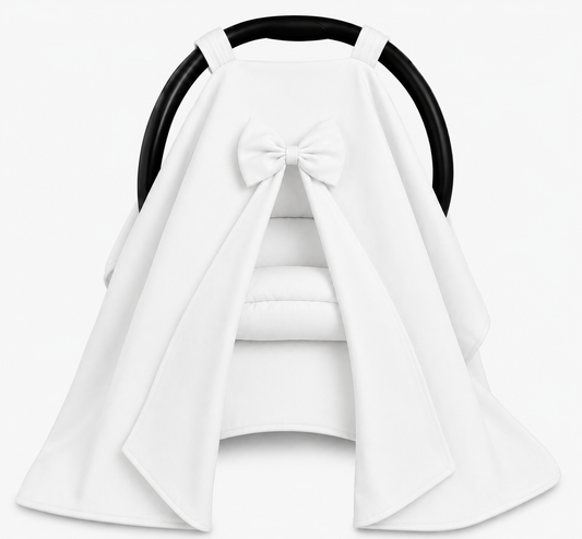 Capota para Bebê Conforto Tenda Dupla Face Branco